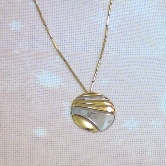 Monet Gold and Silver Tone Necklace - Picture 1 of 4